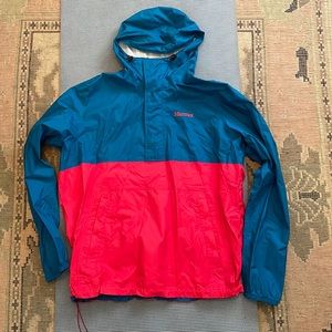 Men’s 1/4 zip Marmot rain jacket